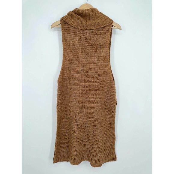 Free People Brown Cowl Neck Sweater Dress - Picture 10 of 15